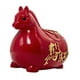 thumbnail image 4 of Alcancía con forma de caballo, adorno chino del Año del Caballo 2026, escultura de escritorio Rojo, 4 of 9