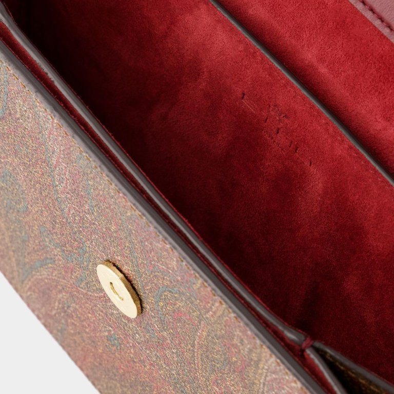 Etro Women's Tracolla Crossbody - Leather - Burgundy