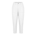 thumbnail image 5 of Annhoo Dress Pants for Women High Waisted Tapered Pants Elegant Business Office Cropped Trousers with Pockets, 5 of 8