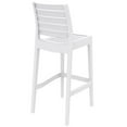 thumbnail image 4 of Pemberly Row 29.5" Outdoor Stackable Resin Bar Stool in White - Set of 2, 4 of 9