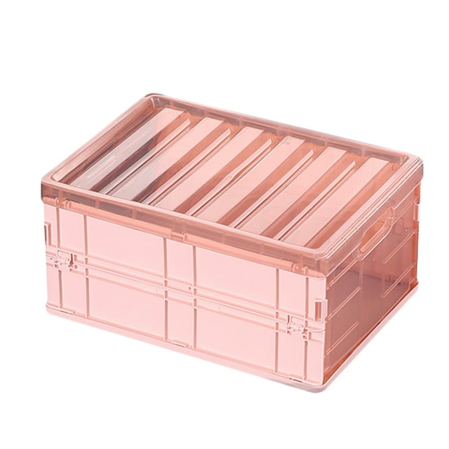 Caja de almacenamiento plegable con tapa Organizador plegable de plástico Armario Inicio Coche Organizador de viajes Soporte Inevent HA2090-01B