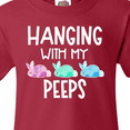 thumbnail image 4 of Inktastic Easter Hanging with My Peeps Pastel Bunnies Youth T-Shirt, 4 of 5