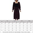 thumbnail image 2 of Vestido Vestido ajustado de algodón con mangas abullonadas para mujer, estilo sexy, sin espalda, holgado, traje diario Kuymtek Negro T S para Mujer, 2 of 9