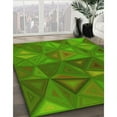 thumbnail image 3 of Ahgly Company Machine Washable Indoor Rectangle Transitional Green Apple Green Area Rugs, 8' x 10', 3 of 7