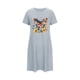 thumbnail image 4 of Camisón corto de talla grande para mujer, camisón de manga corta con estampado de pecho a la moda, camisón para mujer, 4 of 5