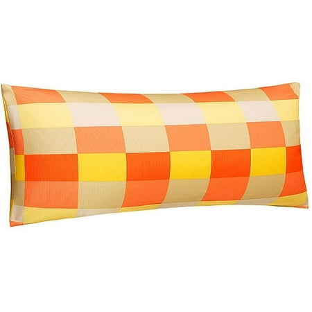 Mainstays Body Pillow with Removable Cover, Warm Mosaic
