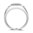 thumbnail image 6 of Luxury Men's AAA Micro Inlay CZ Hollow Band Fashion Wedding Party Ring Size 8-12, 6 of 7