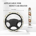 thumbnail image 3 of Uemuo Vintage Bike Flower Butterfly Printed Car Elastic Steering Wheel Cover - Universal Car Accessory for Diverse Cars Anti-Slip, and Comfortable- 15", 3 of 8