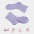 thumbnail image 6 of Cosyfeel Diabetic Socks Women Loose Diabetic Ankle Socks Bamboo Socks For Womens Seamless Toe and Non-binding Top, 4 Pairs Diabetics Neuropathy Socks For Women (Lilac, Medium), 6 of 7