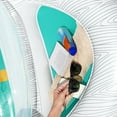 thumbnail image 4 of H2OGO! Vacation Yacht Lounge - 7'1" x 46" - White & Green, Bestway, Inflatable Pool & Water Float, Built In Storage & Cupholder, Headrest, Easy Inflate & Deflate, Heavy Duty Handles, 4 of 8