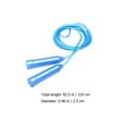 thumbnail image 2 of 8pcs Kids Adjustable Length Ropes Plastic Handle Jumping Ropes Skipping Ropes, 2 of 8