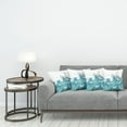 thumbnail image 3 of Ambesonne Nautical Throw Pillow Cover 4 Pack, Ship and Ocean Waves, 24", Aqua Taupe, 3 of 7