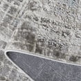 thumbnail image 5 of SAFAVIEH Mila Mildred Distressed Polyester Runner Rug, Gray/Light Blue, 2'2" x 8', 5 of 7