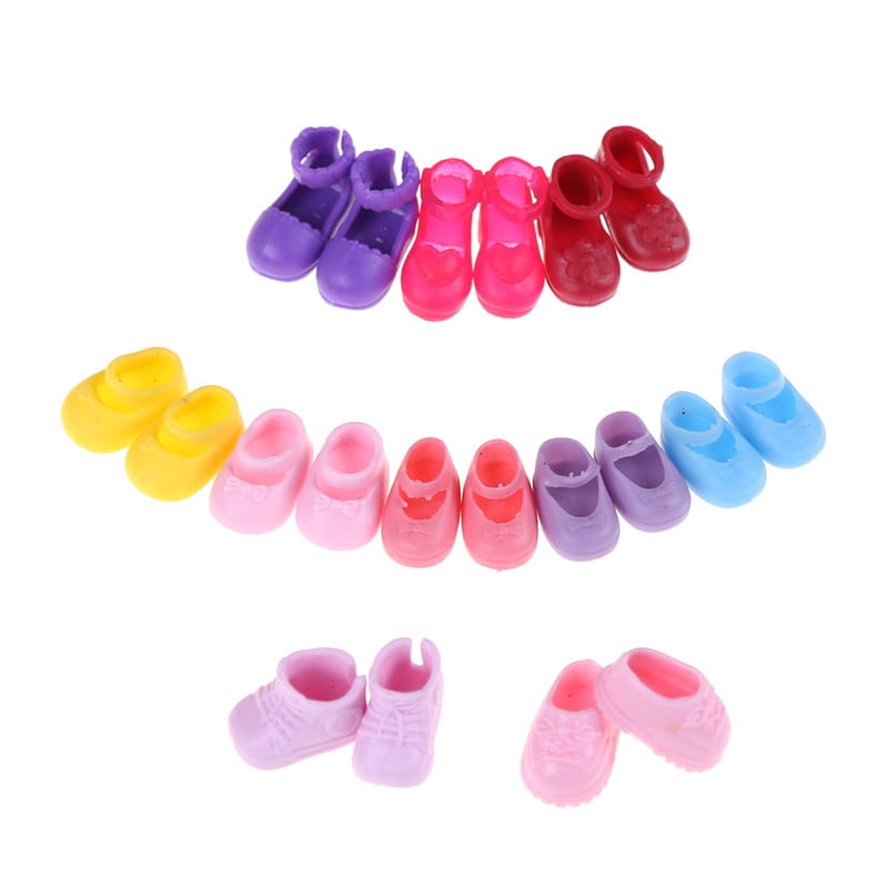 5Pairs Fashion Shoes Boots For Sister Doll Kids Gift DS 