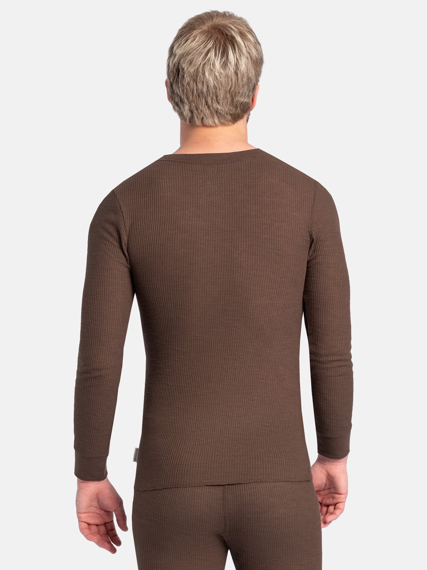Fruit of the Loom Men's Slub Waffle Thermal Underwear Crew Top, Sizes S-5XL