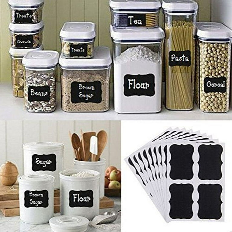 50-Pack, Chalkboard Labels Stickers, Erasable and Reusable - Cloud Design,  6 x 4