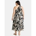 thumbnail image 2 of Time and Tru Women's and Women's Plus One Shoulder Dress, Sizes XS-4X, 2 of 4