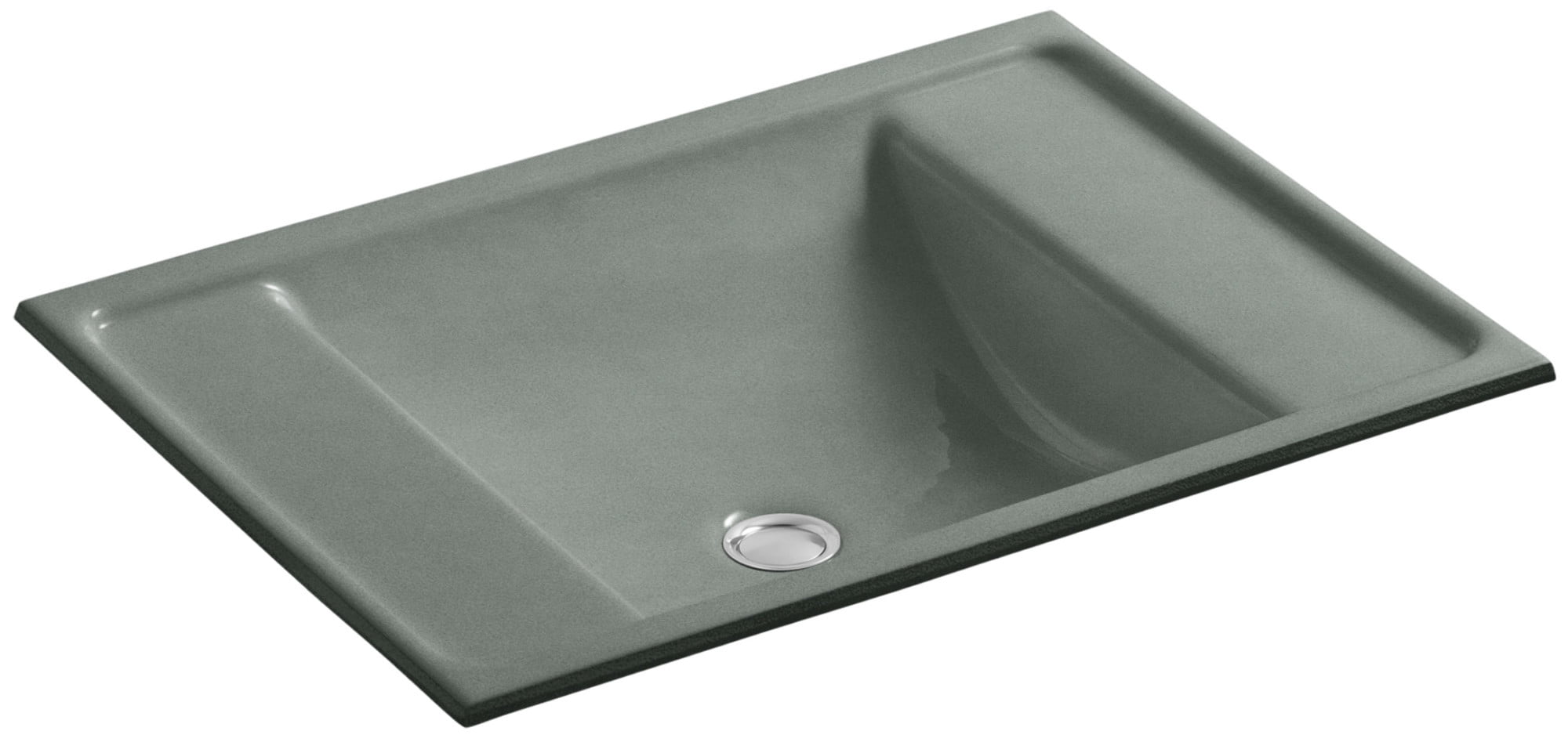 Kohler K2838 Ledges 13" Cast Iron Undermount Bathroom Sink Basalt