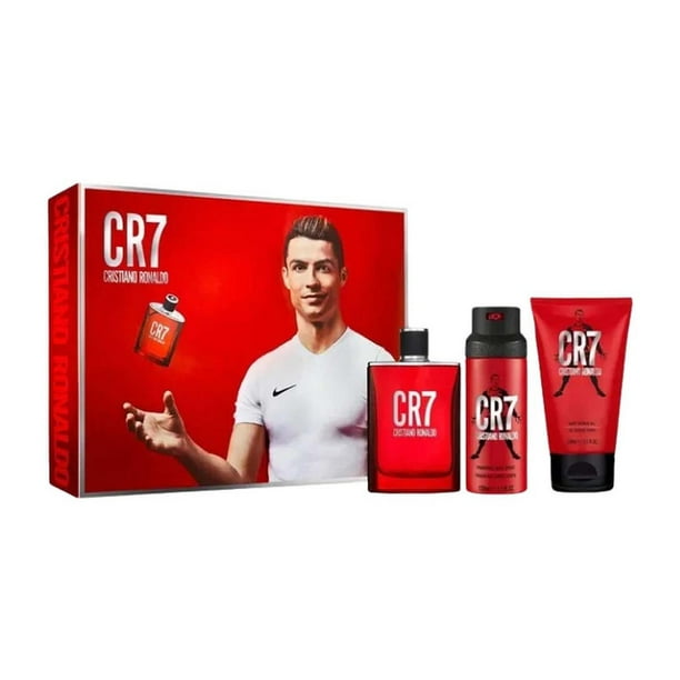 CR7 de Cristiano Ronaldo, colonia, gel de ducha y spray corporal, 3 pz