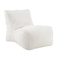 thumbnail image 3 of Christopher Knight Home 52" Outdoor Patio Bean Bag Chair, Shredded Foam Fill Lounger, Beige, 3 of 12