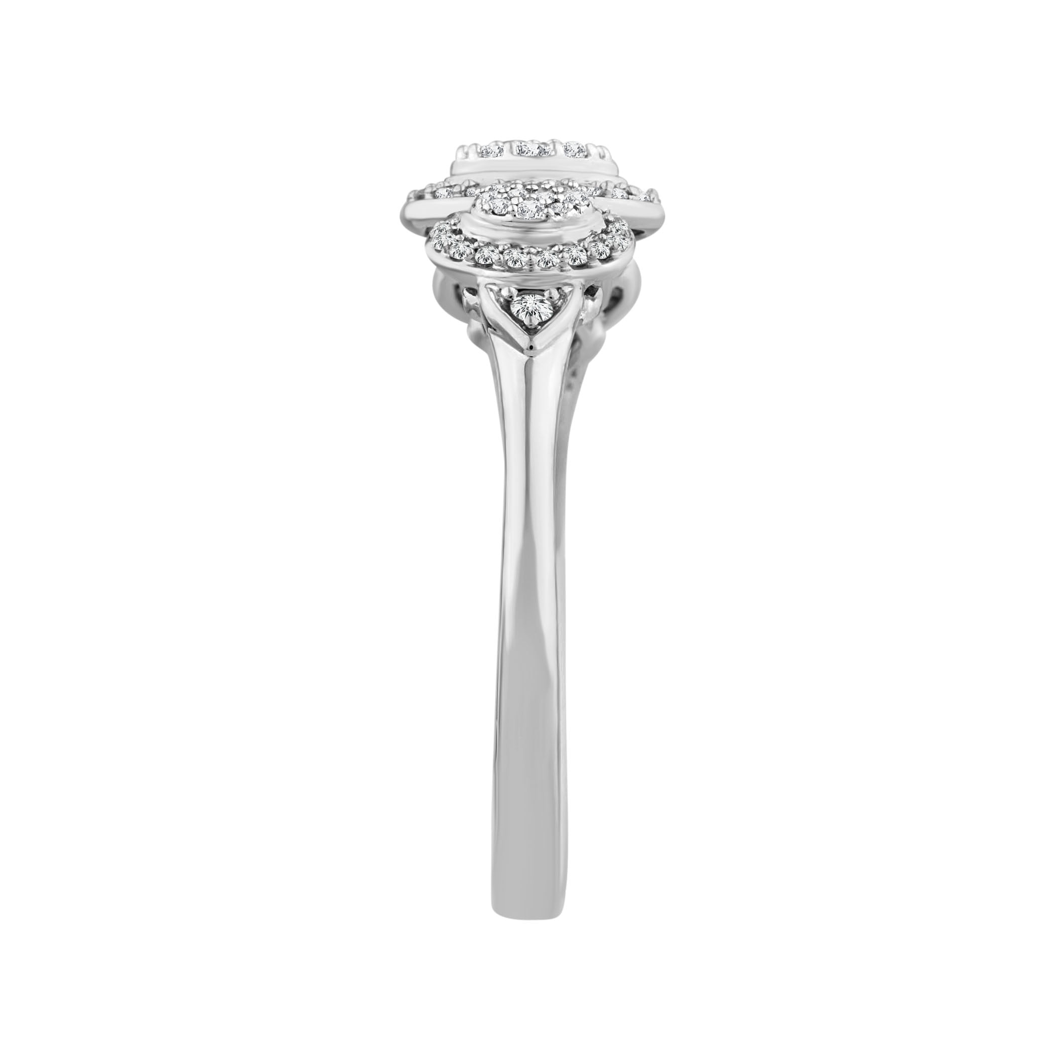 Color of Love 1/4 Carat T.W. Diamond Promise Ring in 10K White Gold (I-J,I3)