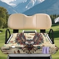 thumbnail image 3 of Uourmeti Golf Cart Seat Portable, Compatible with Summer Golf Carts, Golf Cart Seats Cushion Covers Fit for EZGO EZGO TXT RXV, Eagle Pattern, 3 of 8