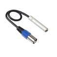 thumbnail image 1 of 3-Pin Xlr Male To 6.35mm Female Stereo Microphone Plug Audio Cable Adaptor 30Cm, 1 of 6