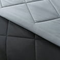 thumbnail image 6 of Mainstays Reversible Microfiber Comforter, Black, Twin-XL, 6 of 9