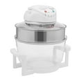 thumbnail image 6 of 17.96 Qt Large Capacity Halogen Air Fryer Oven – 1200–1400W 360° Hot Air Convection Cooker with Glass Bowl, Adjustable Temp & Timer, Expansion Ring & Accessories, 6 of 15