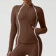 thumbnail image 1 of Ailaofu Running Jacket for Women Workout Jackets Zip Up Slim Fit Athletic Yoga Cropped Tops, 1 of 6