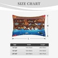 thumbnail image 4 of Sikiie Animals On Noah's Ark2 Print Plush Pillow Cover, Wrinkle-proof and Stain-resistant Pillow Protector without Pillow Core, Home Decoration-14"x20", 4 of 6