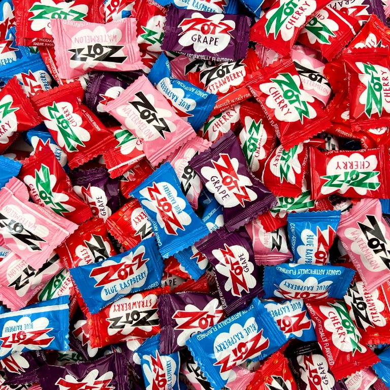 Zotz Fizzy Sour Fruit Candy, Assorted Flavors including Apple