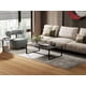thumbnail image 3 of Mesa de centro de piedra sinterizada para sala de estar, mueble Rectangular con marco de Metal negro, color gris, 3 of 4