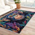 thumbnail image 1 of 3 x 4 Rugs Chimpanzee Monkey Area Rug, Colorful Animal Carpet for Living Room Bedroom Tropical Themed Patterned Indoor Home Decor, Non Slip Soft & Low Pile Small Washable Rug ZH&279, 1 of 7