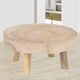 thumbnail image 3 of 2X Pedestal de Madera Redonda Decorativa Rústica para Plantas, Soporte Vertical para Plantas, Estante para Plantas En Macetas para Interior, Exterior, Decoración del Hogar A, 3 of 6