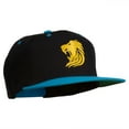 thumbnail image 5 of Gold Lion Embroidered Snapback Cap - Black Teal OSFM, 5 of 5