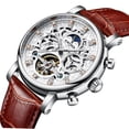 thumbnail image 2 of Reloj de cuero genuino para hombre, reloj mecánico automático, reloj mecánico hueco resistente al agua, reloj para hombre, 2 of 6