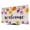 Purple, Orange, Beige, variant on TV Cover Indoor, Summer Floral Stretch TV Dust Cover Television Screen Protector, Welcome Colorful Daisy Flowers Pastoral Botanical Elastic Display Covers, Monitor Slipcover for LED TVs 32 Inch
