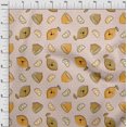 thumbnail image 4 of oneOone Velvet Brown Fabric Asian Kawaii Sewing Craft Projects Fabric Prints By Yard 58 Inch Wide, 4 of 4
