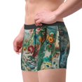 thumbnail image 4 of Balery Vintage Print Island Skull Men's Boxer Briefs, Soft and Breathable Cotton Underwear with nylon Waistband-Large, 4 of 9