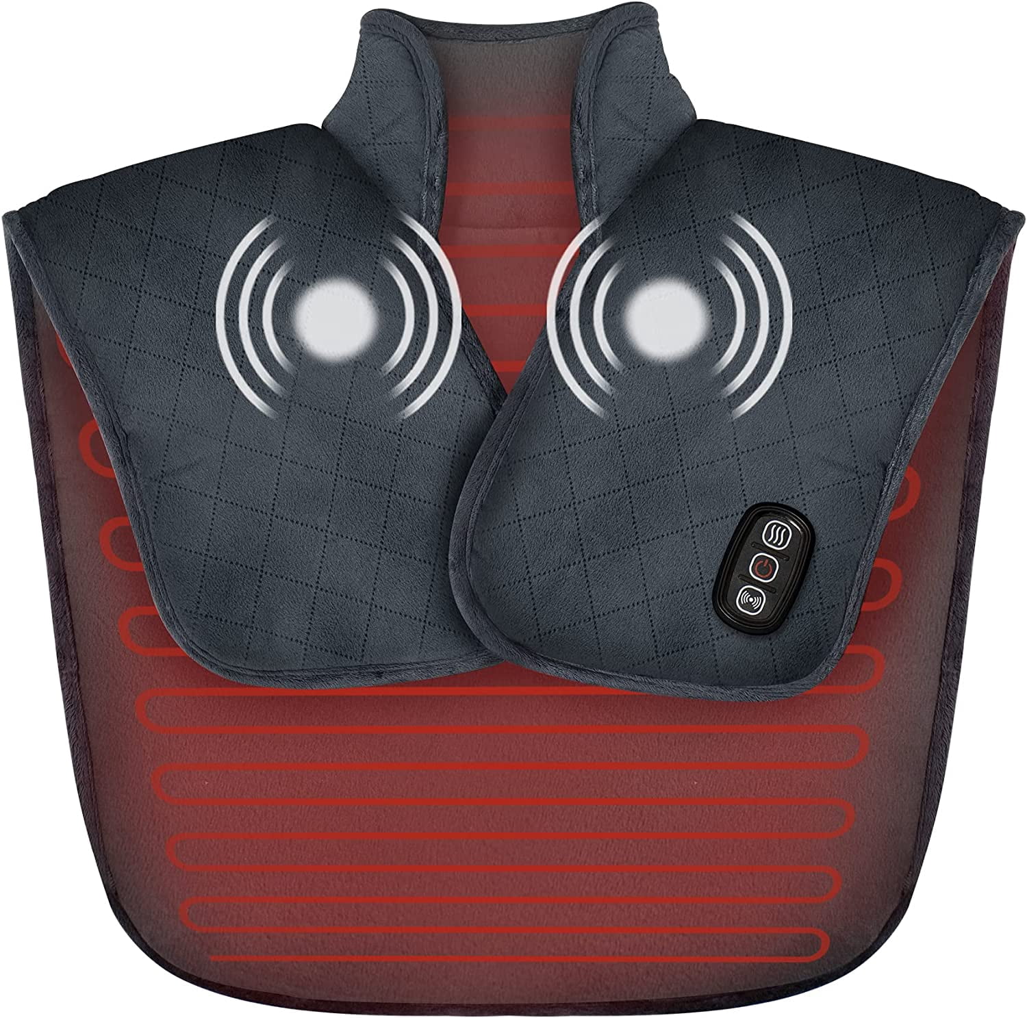 Snailax Heating Pad for Neck and Shoulders, Electric Heat Pad for Back, Weighted Heated Wrap