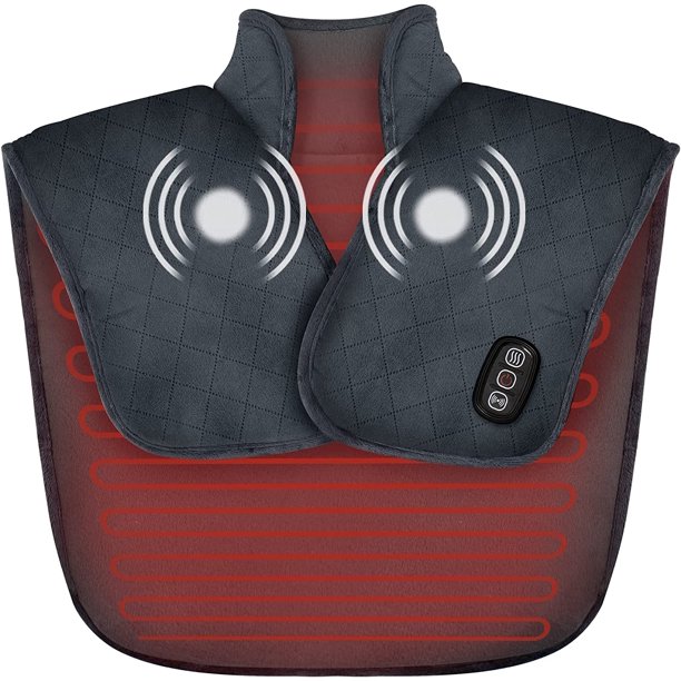 Snailax Heating Pad for Neck and Shoulders, Electric Heat Pad for Back