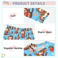 thumbnail image 4 of Dailycode Cotton Pajama Set Snug Fit Long Sleeve Top and Pants for 18M-8Y Cute Monkey on Cake, 4 of 7