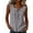Gray-tanks, variant on Womens Tie Front Beach Tops, Square Neck Sleeveless Lightweight Summer Tank Tops, Beach Vacation Trendy Shirt