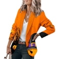 thumbnail image 2 of Chaqueta de cárdigan de manga larga con estampado de moda Sexy informal para mujer de Halloween Pompotops qwe22022, 2 of 7