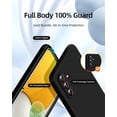 thumbnail image 2 of [3 in 1 for Samsung Galaxy A13 5G case, with 2 Pack Screen Protector, Camera Protection，Liquid Silicone Slim Shockproof Protective Phone Case [Microfiber Lining] (Black), 2 of 12