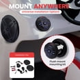 thumbnail image 7 of Pyle Marine Bluetooth Receiver Speaker Kit - Waterproof Audio Entertainment System Set w/Dual 6.5" Boat Speakers, Wireless BT Controller, Compact Handheld Broadcasting Microphone Black, 7 of 7