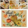 thumbnail image 1 of Fall Dish Drying Mat For Kitchen Counter Watercolor Pumpkins Autumn Leaves Thanksgiving Absorbent Reversible Microfiber Kitchen Countertop Protector Dishes, 1 of 7
