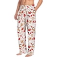 thumbnail image 6 of Logiee Gingerbread Holiday Sweets Print Pajama Pants for Men,Men’s Pajama Bottoms,Mens PJ Pants with Pockets & Button Fly-Small, 6 of 6