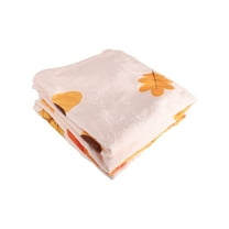 Beautynvta Halloween Pumpkin Throw Blanket, 29.5''x39.4'', Fall Pumpkin Maple Leaf Flannel Throw Blanket, Soft Warm Plush Throw Blanket for Halloween Thanksgiving Couch Sofa or Bed Decor